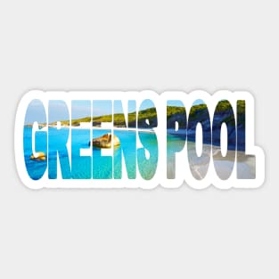 GREENS POOL - Western Australia William Bay NP Sticker